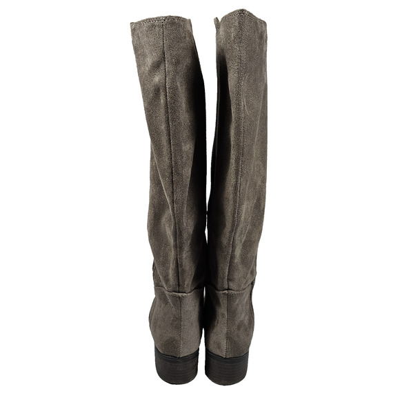 Target Knee High Boots Womens 7 Brown Faux Suede Stretch Block Heel Western Soft - Picture 6 of 15